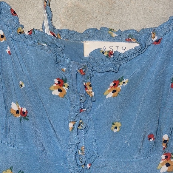 ASTR the label Gorgeous size small Planet Blue dress mini a-line slight flare - Picture 9 of 12